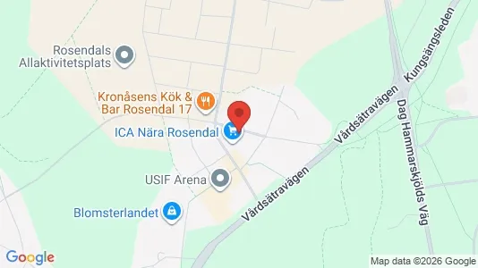 Lägenheter att hyra i Uppsala - kort over placeringen