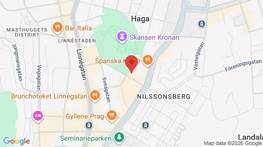 Bostadsrätter till salu i Göteborg Centrum - kort over placeringen