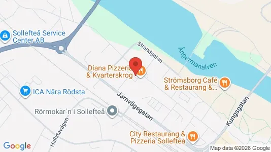 Bostadsrätter till salu i Sollefteå - kort over placeringen