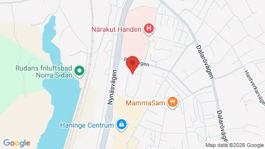 Lägenheter att hyra i Haninge - kort over placeringen