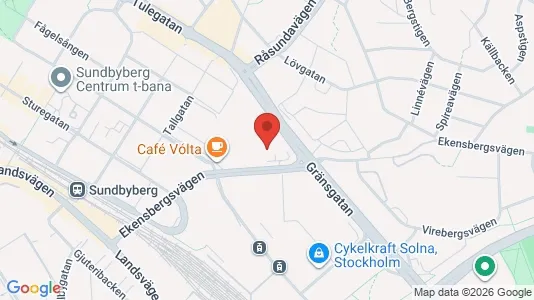 Bostadsrätter till salu i Sundbyberg - kort over placeringen