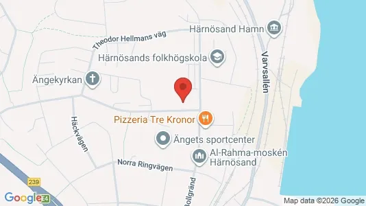 Lägenheter att hyra i Härnösand - kort over placeringen
