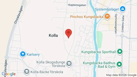 Lägenheter att hyra i Kungsbacka - kort over placeringen