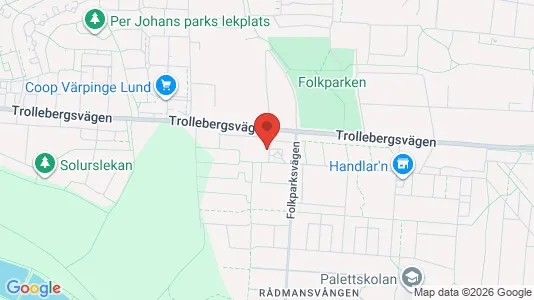 Lägenheter att hyra i Lund - kort over placeringen