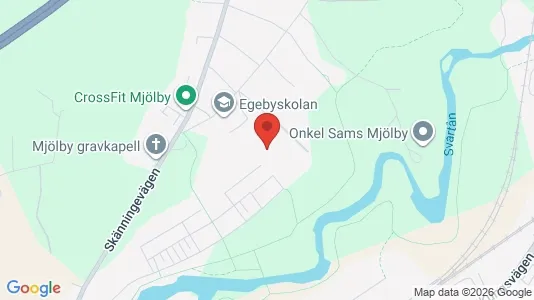 Lägenheter att hyra i Mjölby - kort over placeringen
