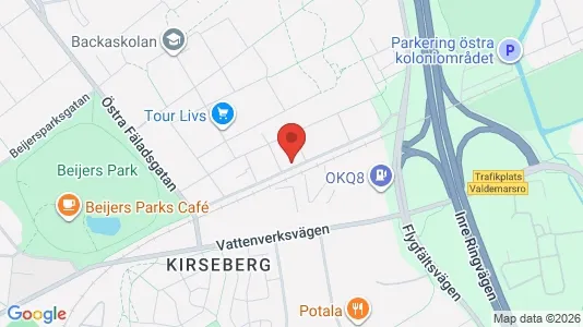 Lägenheter att hyra i Kirseberg - kort over placeringen