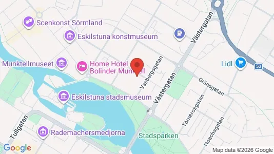Lägenheter att hyra i Eskilstuna - kort over placeringen