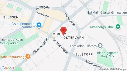 Lägenheter att hyra i Malmö Centrum - kort over placeringen