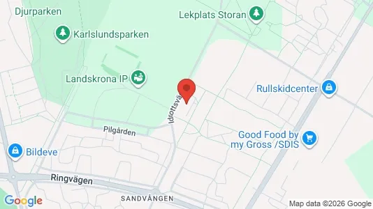 Lägenheter till salu i Landskrona - kort over placeringen
