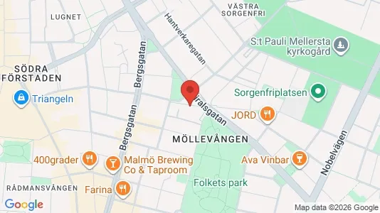 Lägenheter att hyra i Malmö Centrum - kort over placeringen