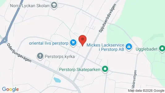 Bostadsrätter till salu i Perstorp - kort over placeringen