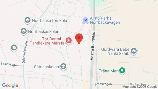 Bostadsrätter till salu i Sigtuna - kort over placeringen