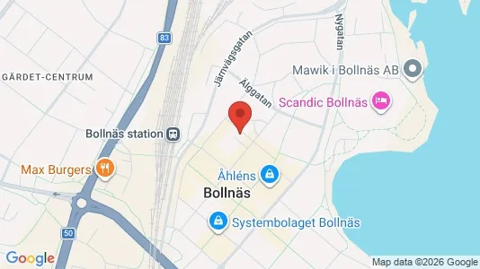 Bostadsrätter till salu i Bollnäs - kort over placeringen