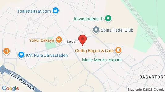 Lägenheter till salu i Solna - kort over placeringen