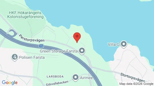 Lägenheter till salu i Huddinge - kort over placeringen