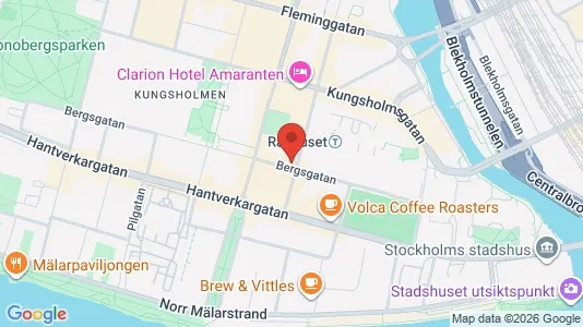 Lägenheter till salu i Kungsholmen - kort over placeringen