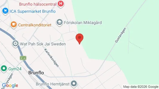 Bostadsrätter till salu i Östersund - kort over placeringen