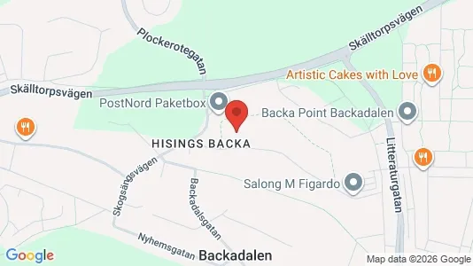 Bostadsrätter till salu i Norra hisingen - kort over placeringen