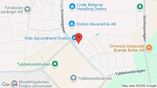 Bostadsrätter till salu i Örebro - kort over placeringen