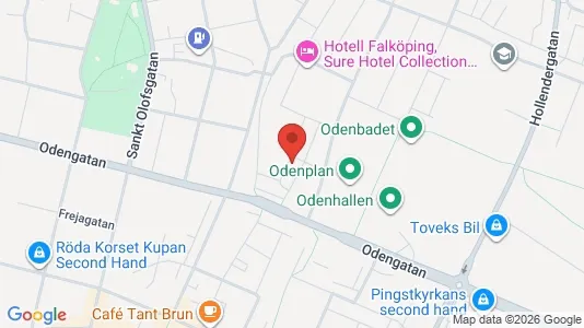 Bostadsrätter till salu i Falköping - kort over placeringen