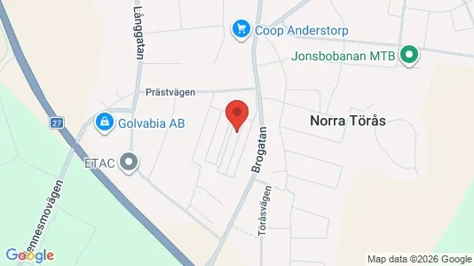 Lägenheter att hyra i Gislaved - kort over placeringen