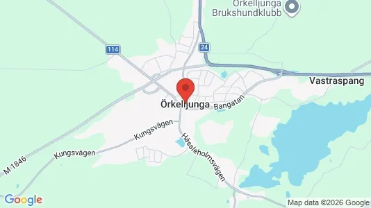 Lägenheter att hyra i Örkelljunga - kort over placeringen
