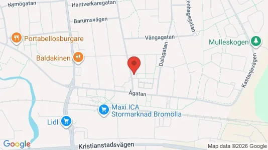 Lägenheter att hyra i Bromölla - kort over placeringen