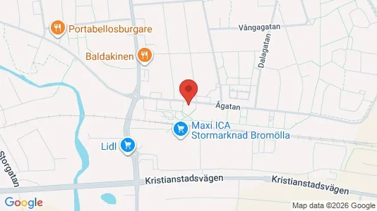 Lägenheter att hyra i Bromölla - kort over placeringen