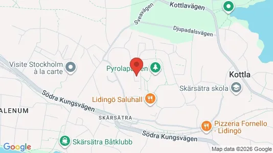 Bostadsrätter till salu i Lidingö - kort over placeringen