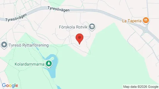 Bostadsrätter till salu i Tyresö - kort over placeringen