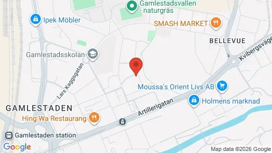 Bostadsrätter till salu i Göteborg Östra - kort over placeringen