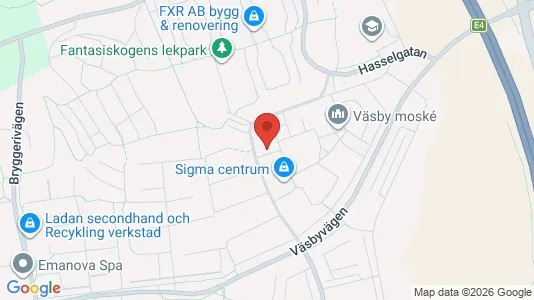 Lägenheter att hyra i Upplands Väsby - kort over placeringen
