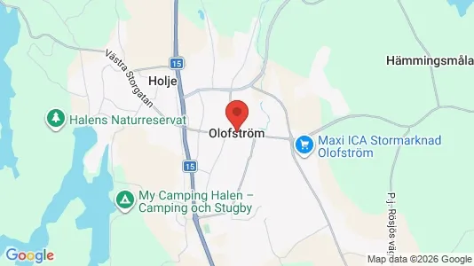 Lägenheter att hyra i Olofström - kort over placeringen