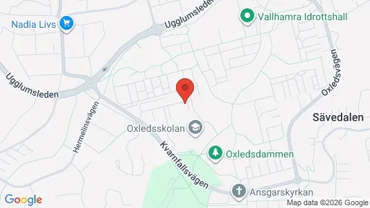Lägenheter till salu i Partille - kort over placeringen