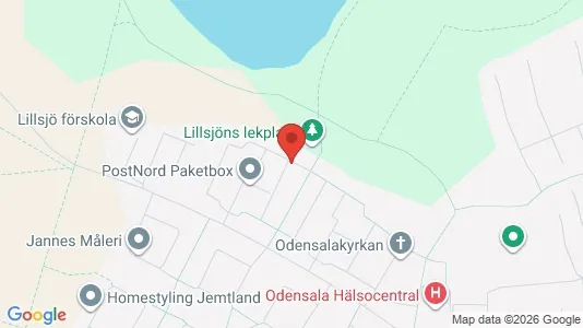 Lägenheter till salu i Östersund - kort over placeringen