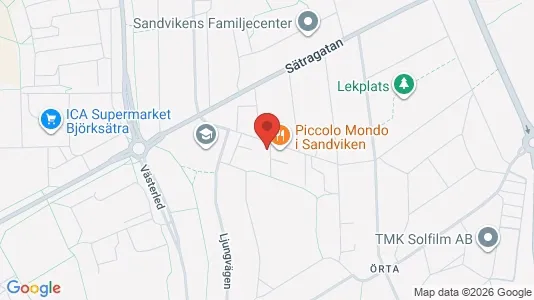 Lägenheter till salu i Sandviken - kort over placeringen