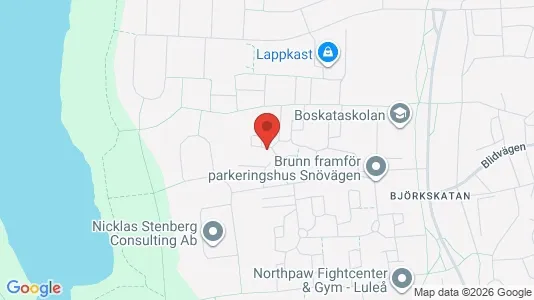 Lägenheter till salu i Luleå - kort over placeringen