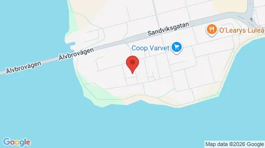 Lägenheter till salu i Luleå - kort over placeringen