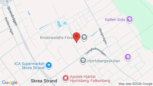 Lägenheter att hyra i Falkenberg - kort over placeringen