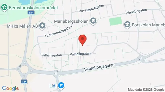 Lägenheter till salu i Skara - kort over placeringen
