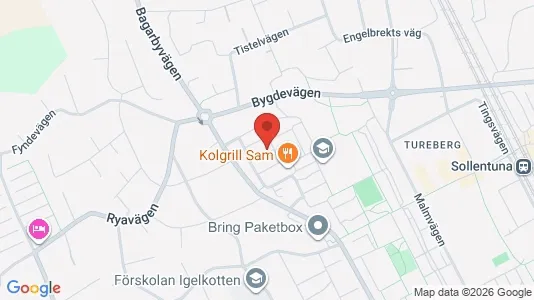 Lägenheter till salu i Sollentuna - kort over placeringen