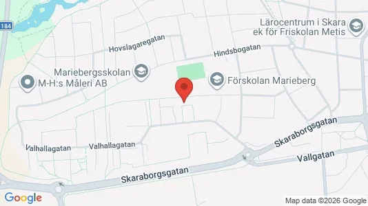 Lägenheter till salu i Skara - kort over placeringen