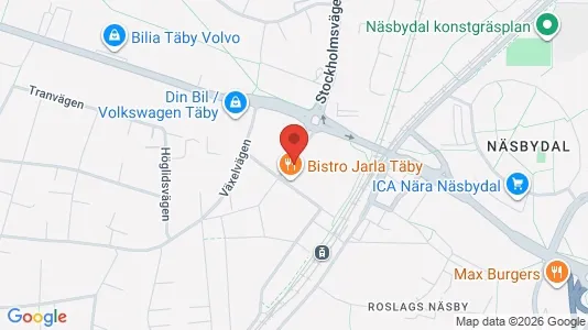 Lägenheter till salu i Täby - kort over placeringen
