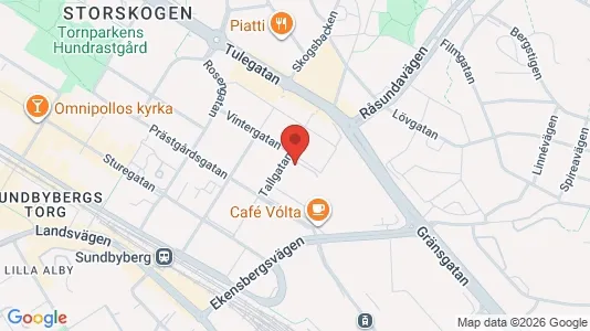 Lägenheter till salu i Sundbyberg - kort over placeringen