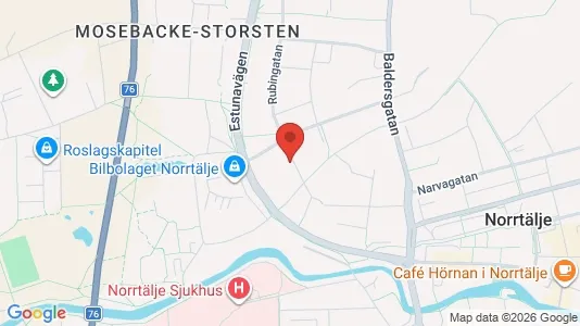 Lägenheter att hyra i Norrtälje - kort over placeringen