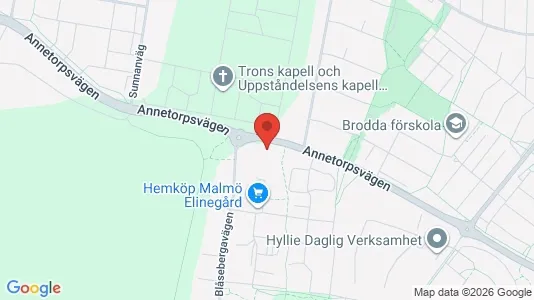 Lägenheter att hyra i Limhamn/Bunkeflo - kort over placeringen