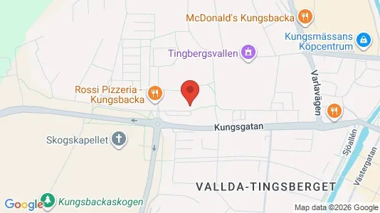 Lägenheter att hyra i Kungsbacka - kort over placeringen