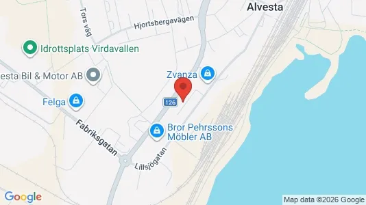 Lägenheter att hyra i Alvesta - kort over placeringen