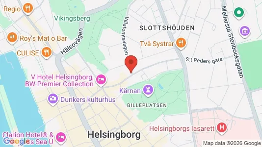 Lägenheter att hyra i Helsingborg - kort over placeringen