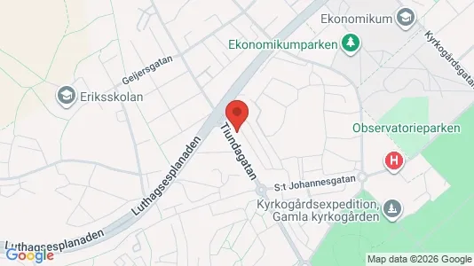Lägenheter att hyra i Uppsala - kort over placeringen